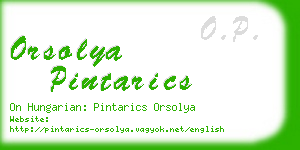 orsolya pintarics business card